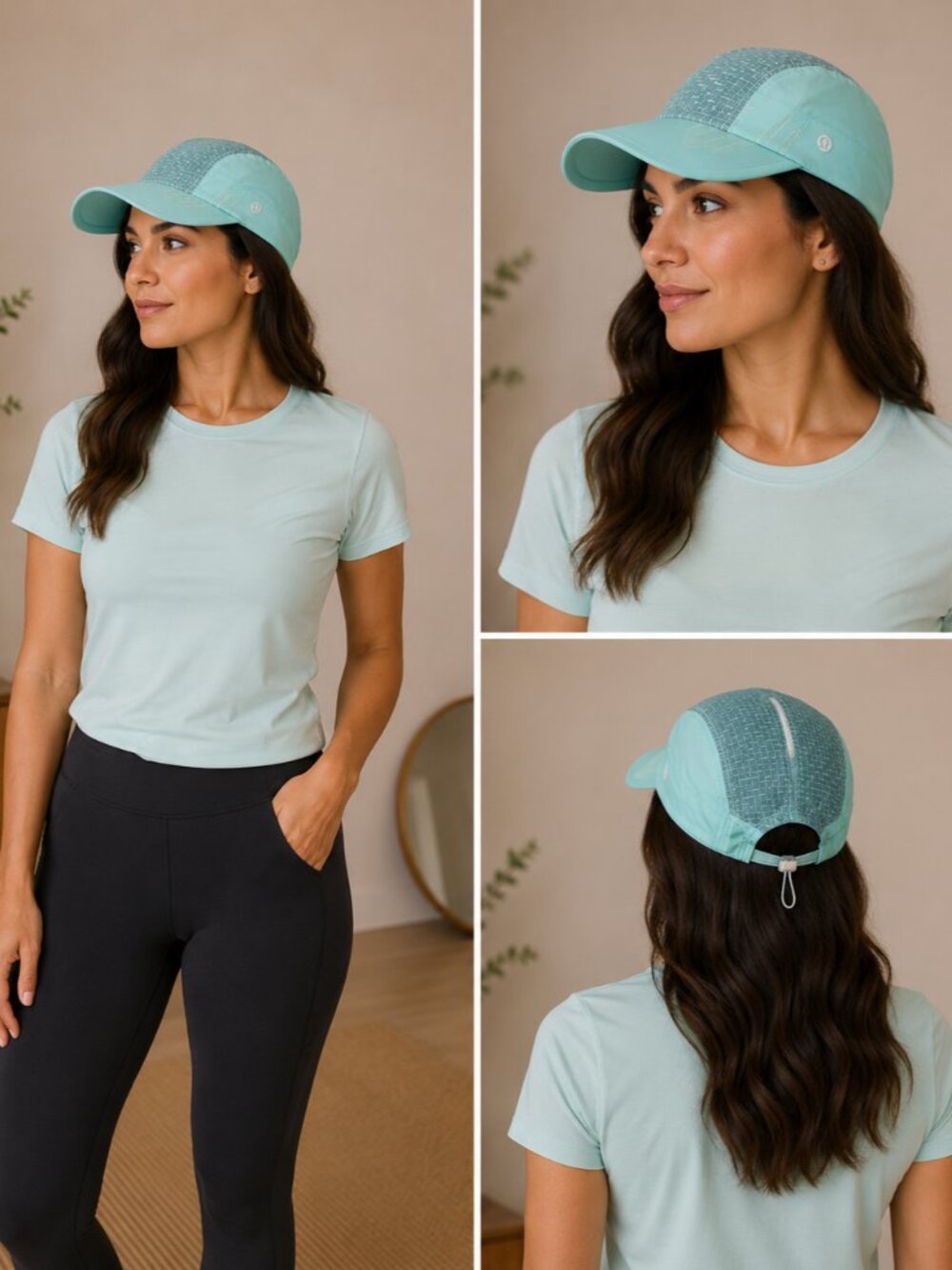 Lululemon Drawcord Hiking Cap, One Size Colour-Wild Mint/Dewy